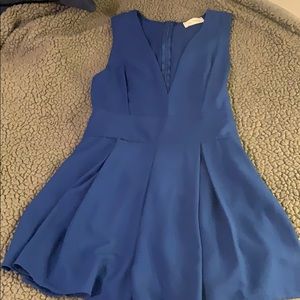Boutique bought deep v-neck blue romper
